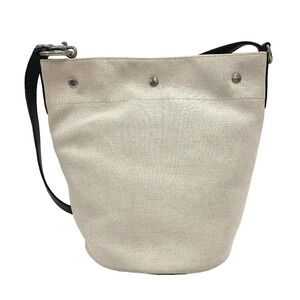 SAINT LAURENT PARIS Rive Gauche Shoulder Bag Handbag Crossbody Beige